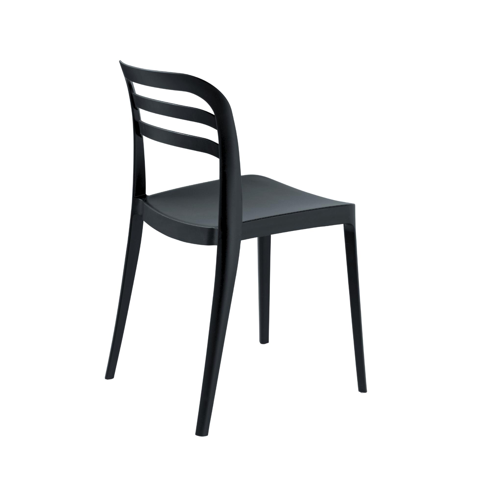 Sedia in polipropilene impilabile <span>Nero EIRA</span> - immagine 2