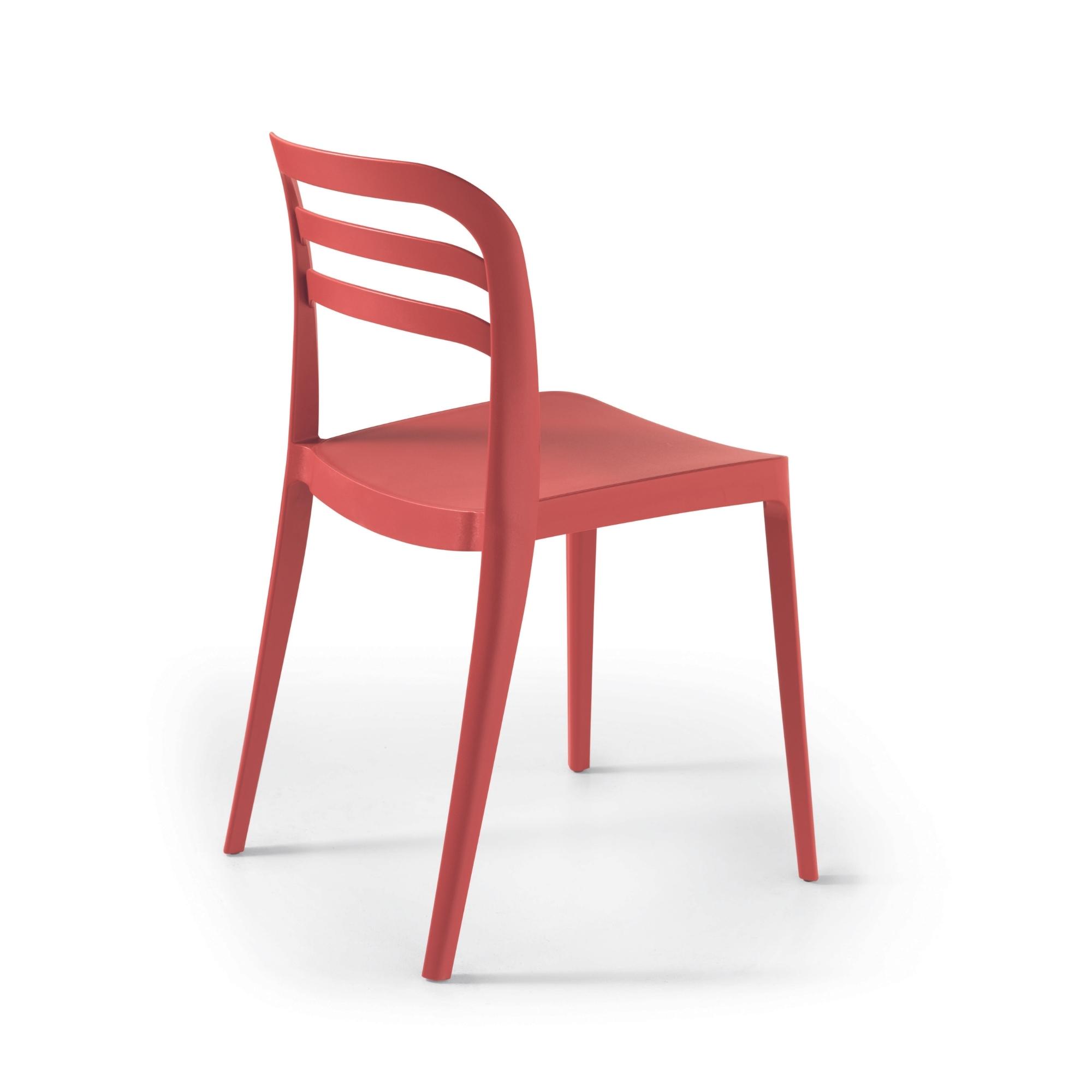 Sedia in polipropilene impilabile <span>Rosso EIRA</span> - immagine 3