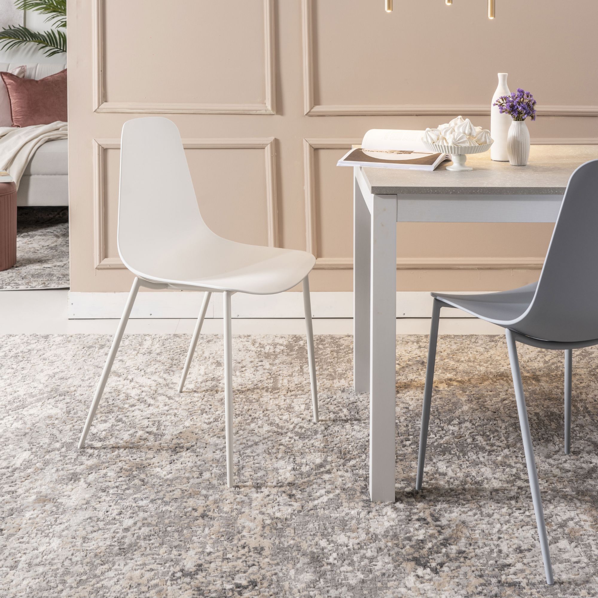 Sedia polipropilene e metallo <span>Bianco LANA</span> - immagine 4