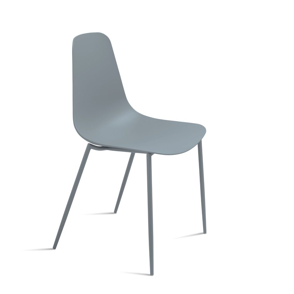 Sedia polipropilene e metallo <span>Grigio chiaro LANA</span>