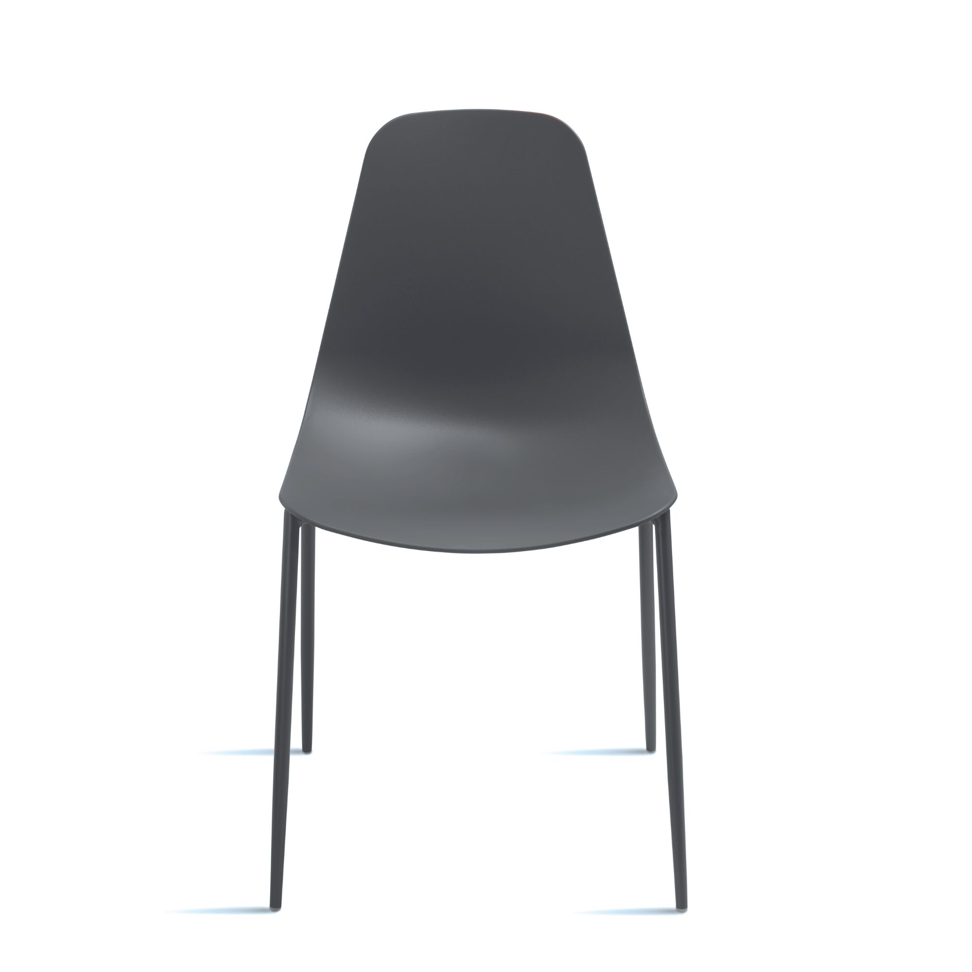 Sedia polipropilene e metallo <span>Grigio scuro LANA</span> - immagine 3