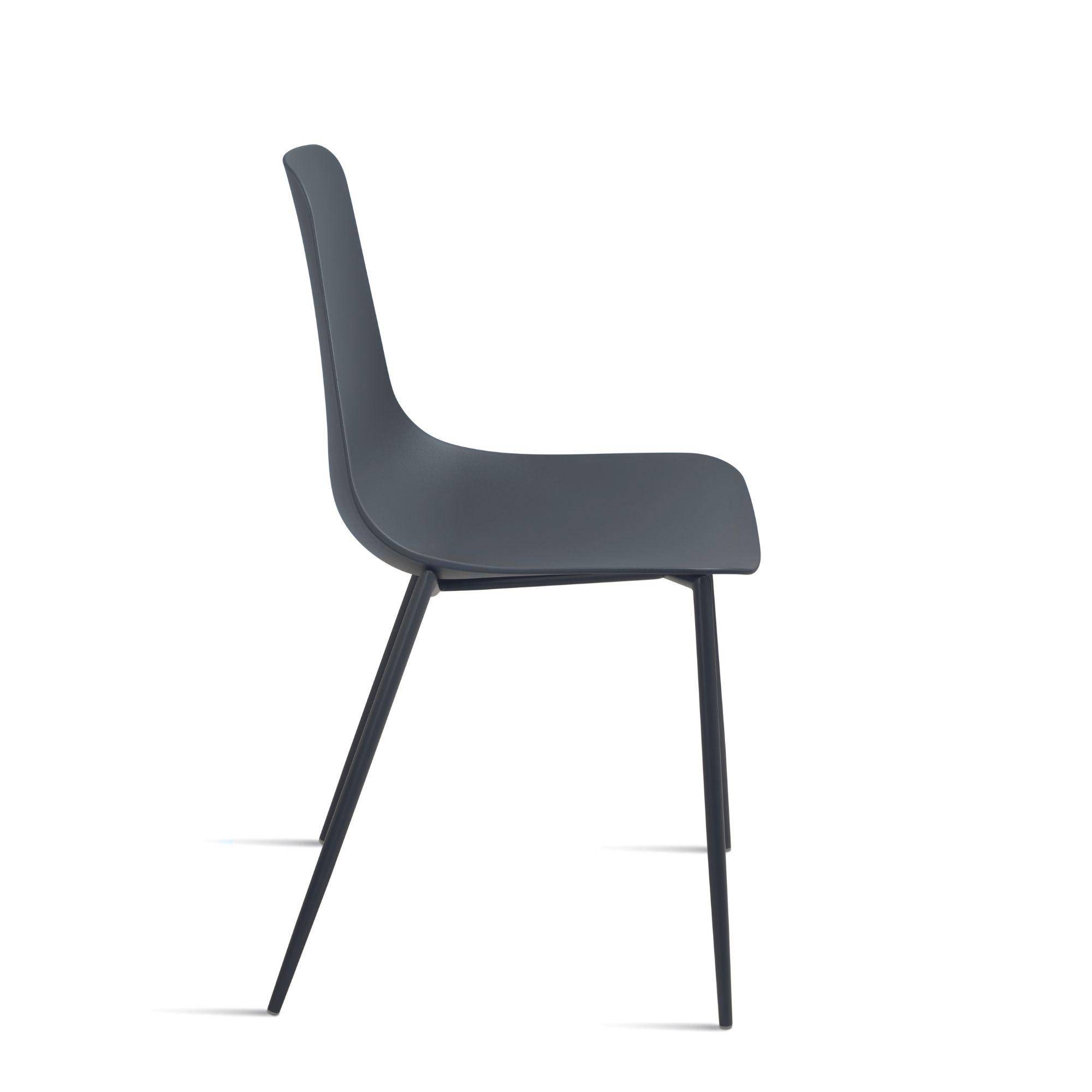 Sedia polipropilene e metallo <span>Grigio scuro LANA</span> - immagine 2