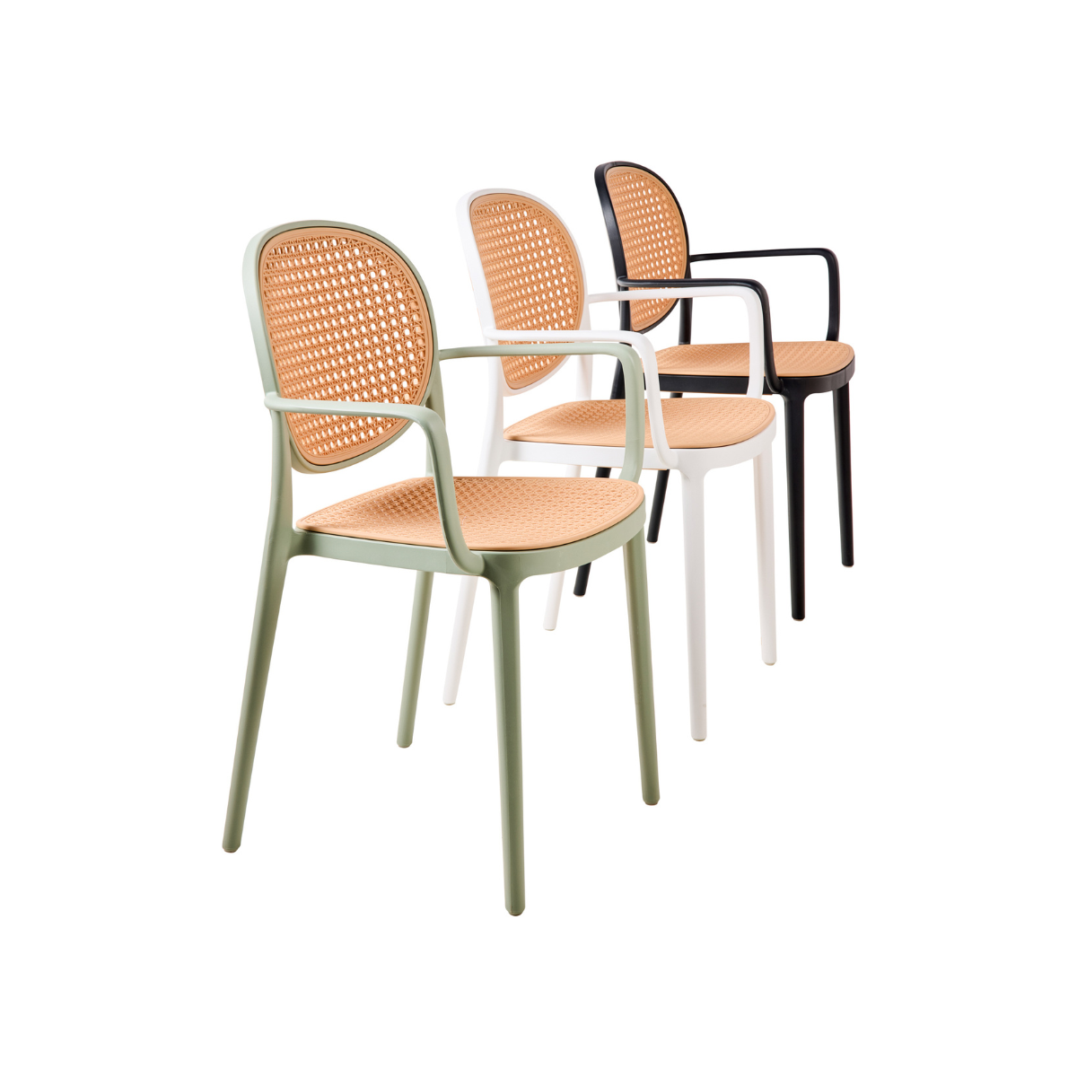 Sedia da esterno impilabile in rattan SIMBA - immagine 6