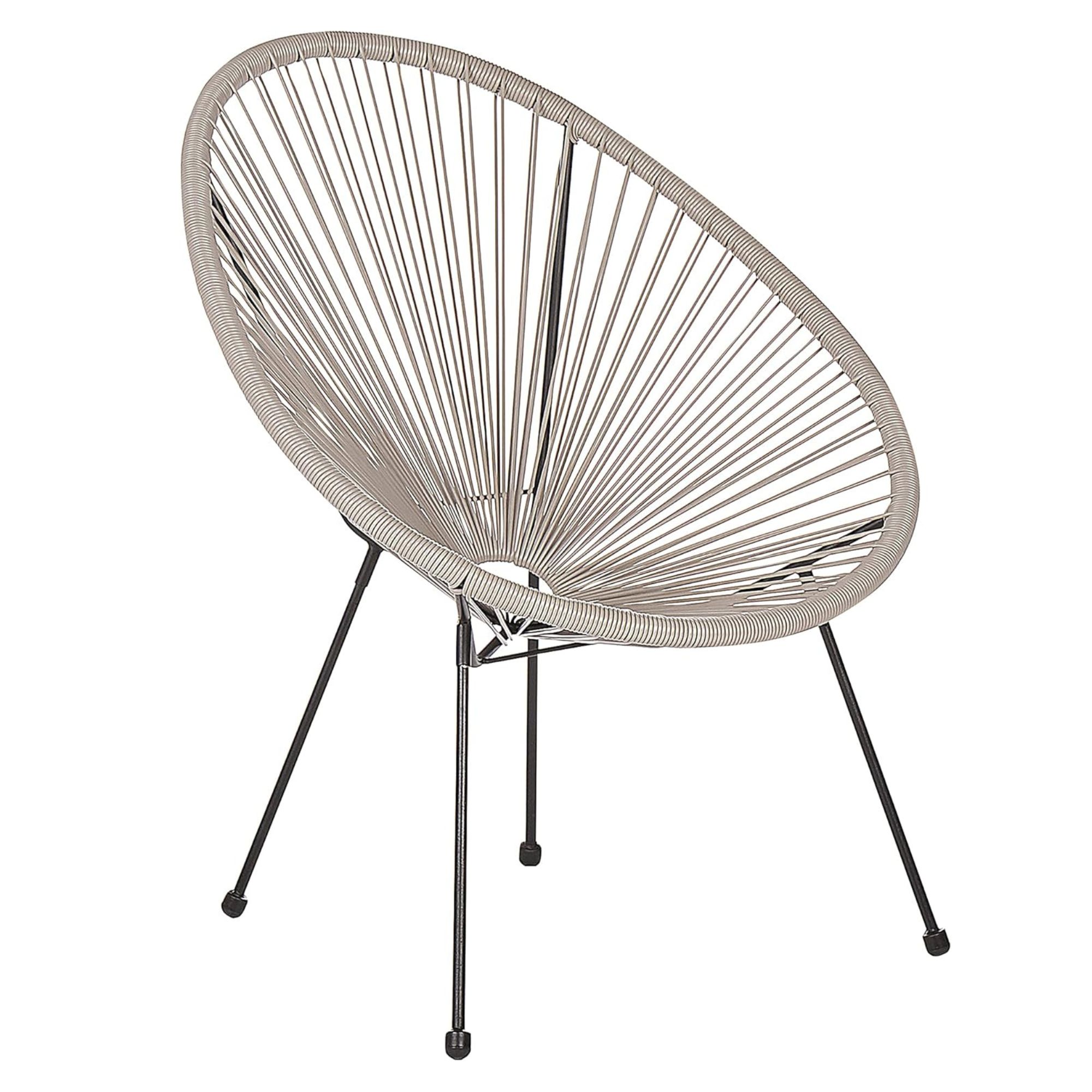 Set da esterno effetto vimini grigio Praia - immagine 3