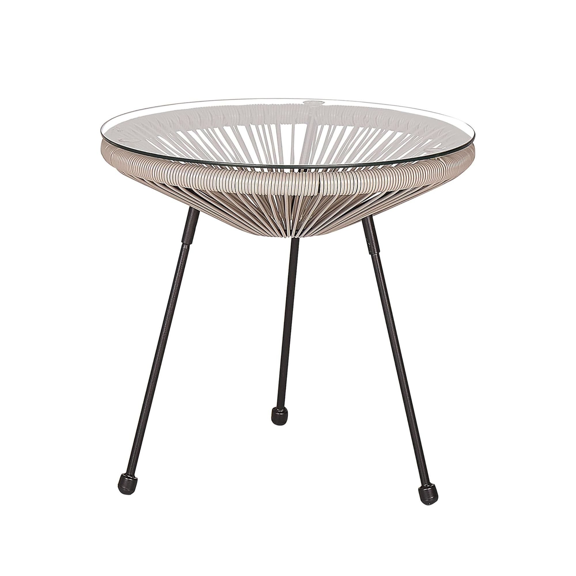 Set da esterno effetto vimini grigio Praia - immagine 4