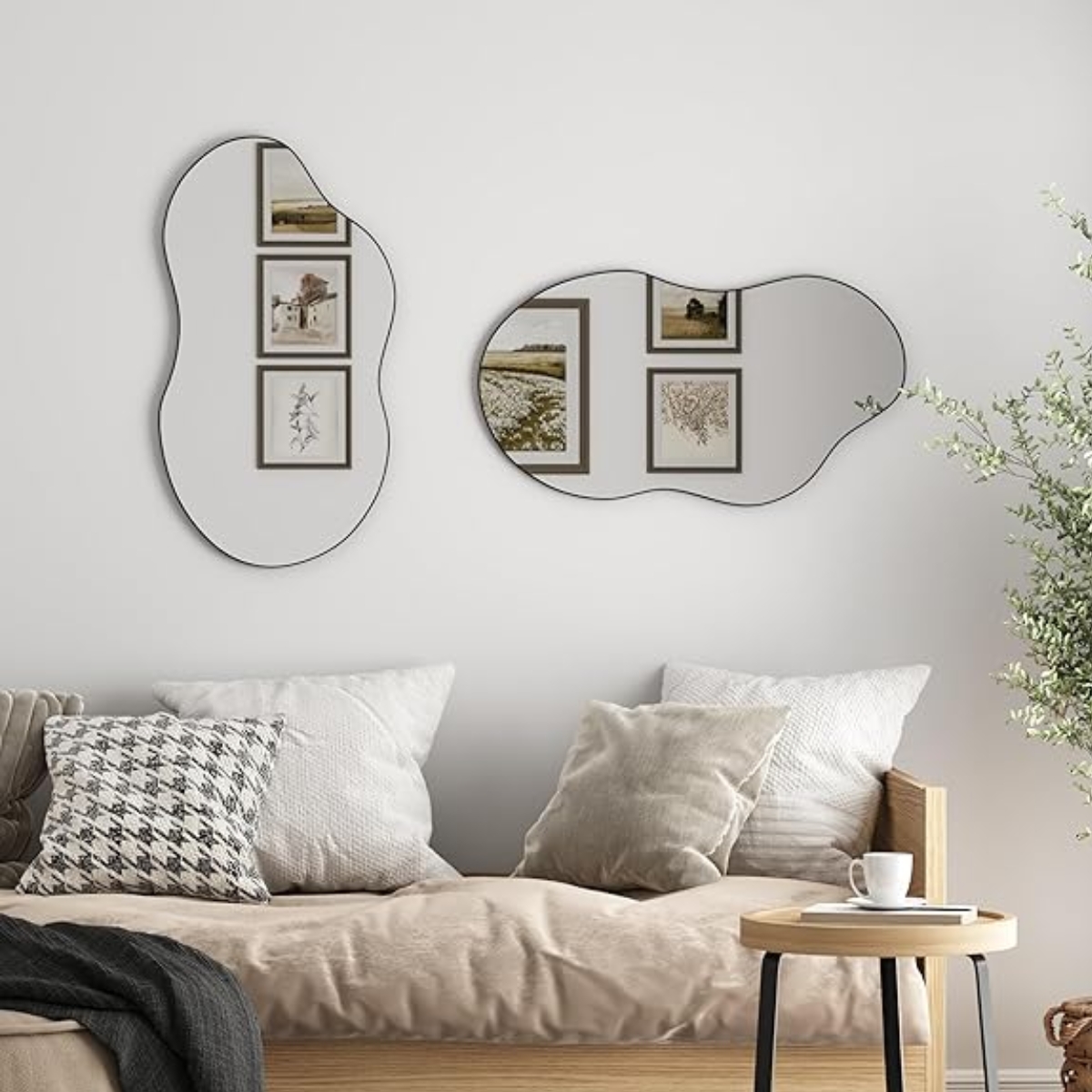 Specchio asimmetrico 110 x 55 cm Wave - immagine 3