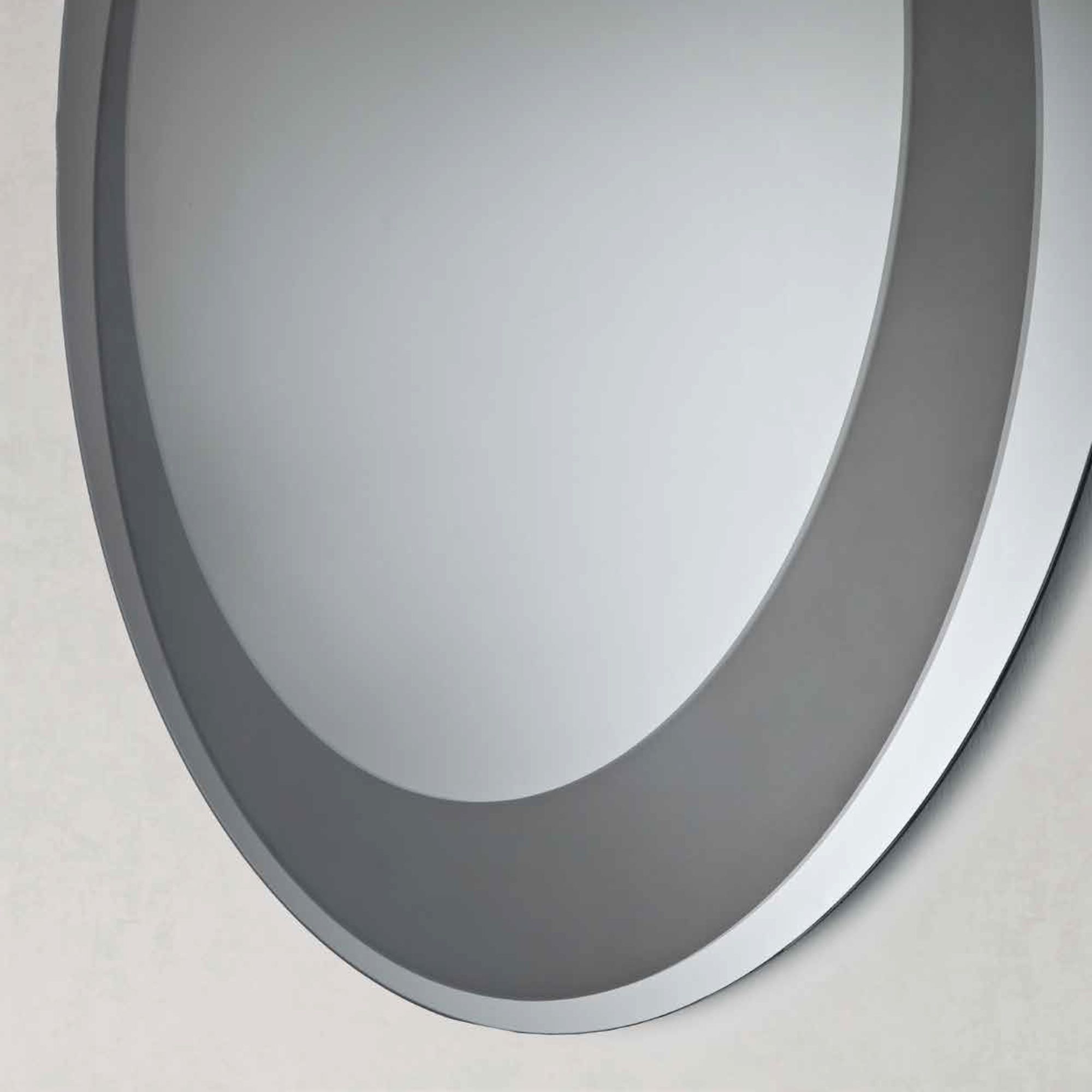 Specchio rotondo con decorazione 90 cm <span>Fumè NARCISO</span> - immagine 3