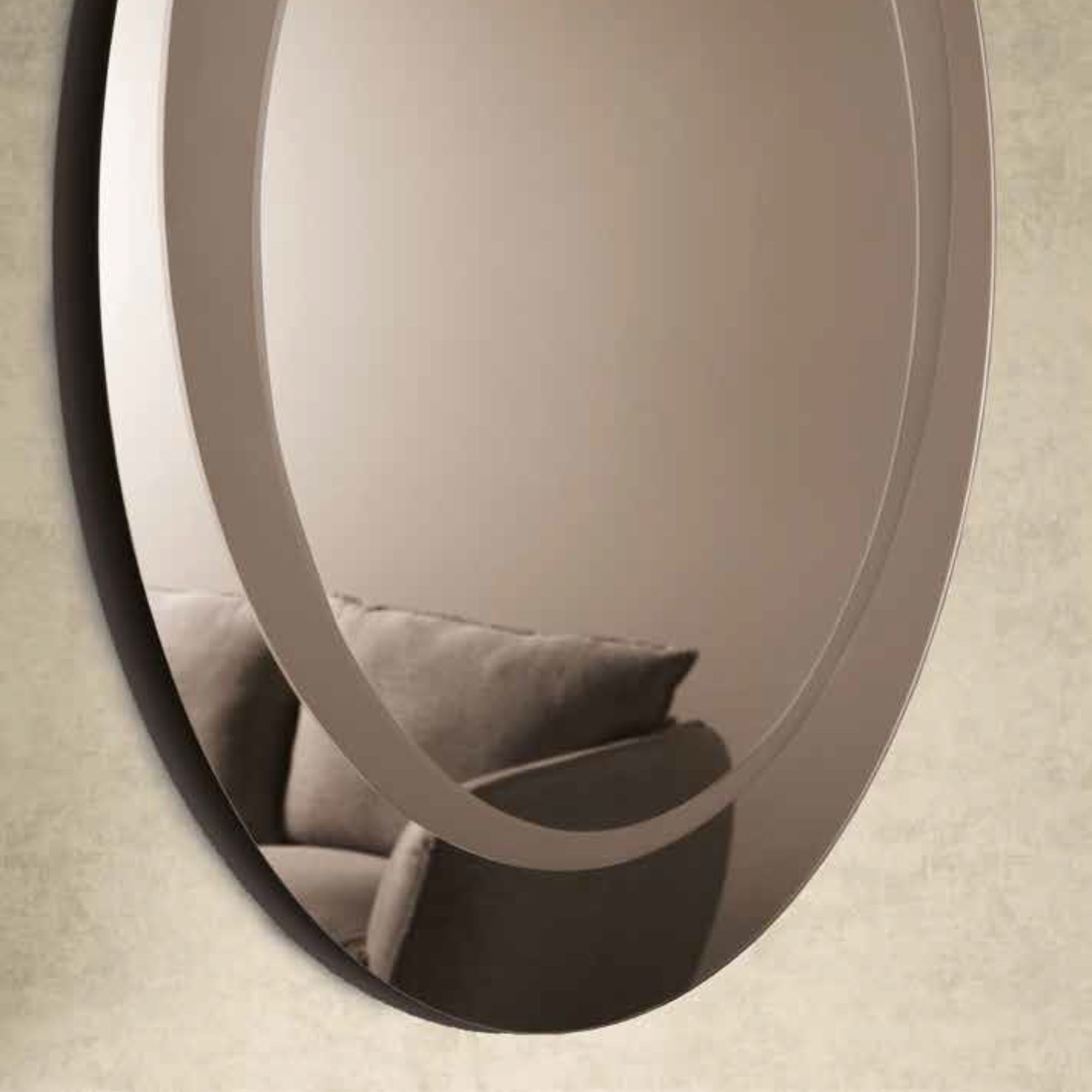 Specchio rotondo con decorazione 90 cm <span>Bronzo NARCISO</span> - immagine 4