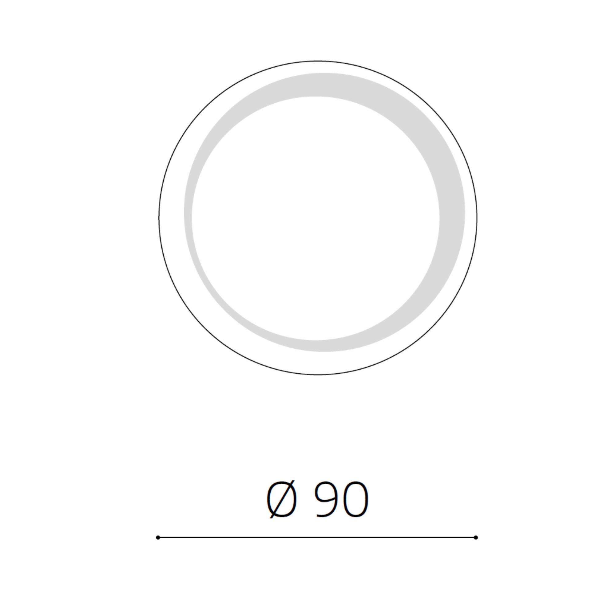 Specchio rotondo con decorazione 90 cm <span>Bronzo NARCISO</span> - immagine 5