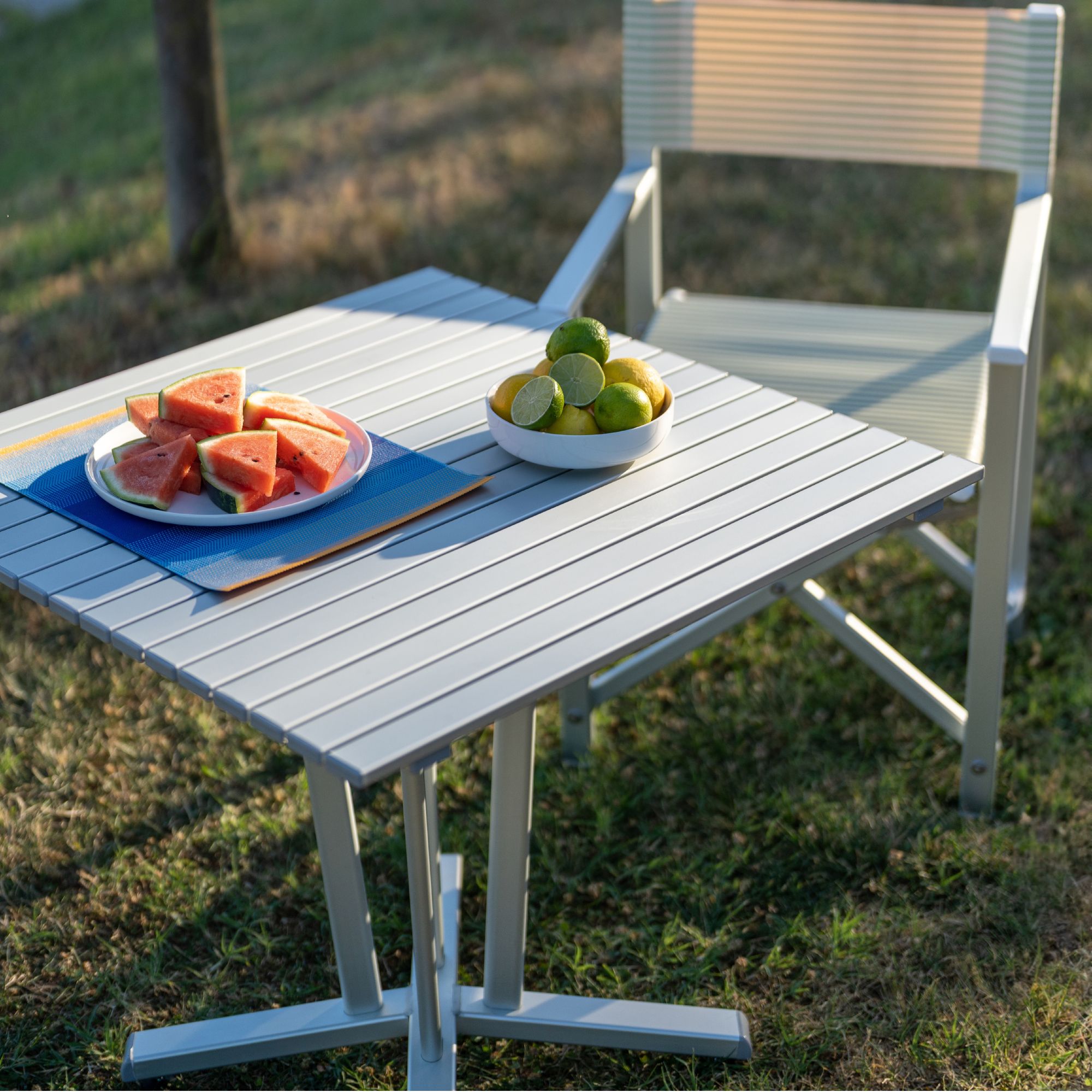Tavolo alluminio da esterno <span>Silver ITACA</span> - immagine 3