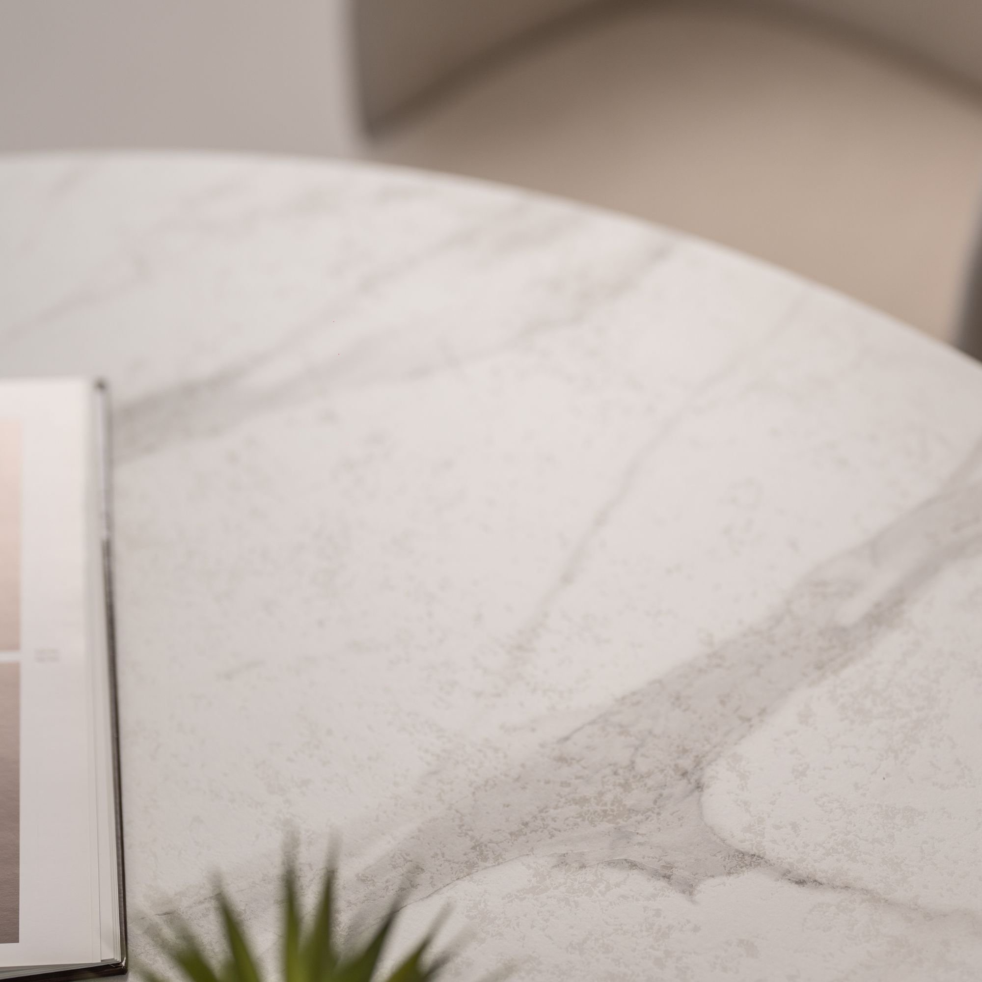 Tavolo rotondo 120 diametro <span>Marmo bianco NOAH</span> - immagine 5