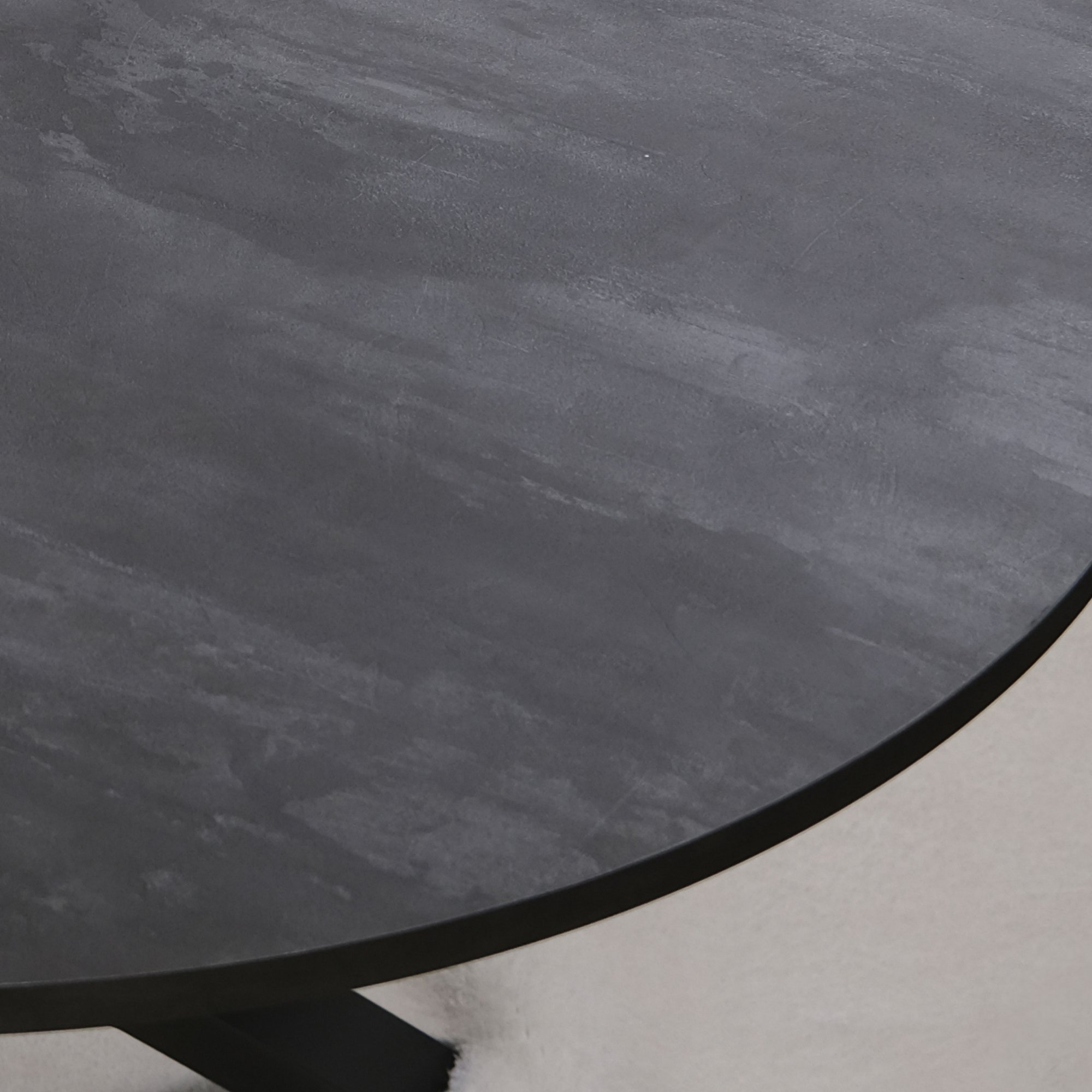 Tavolo rotondo 120 diametro sostegno bianco <span>Cemento NOAH</span> - immagine 3