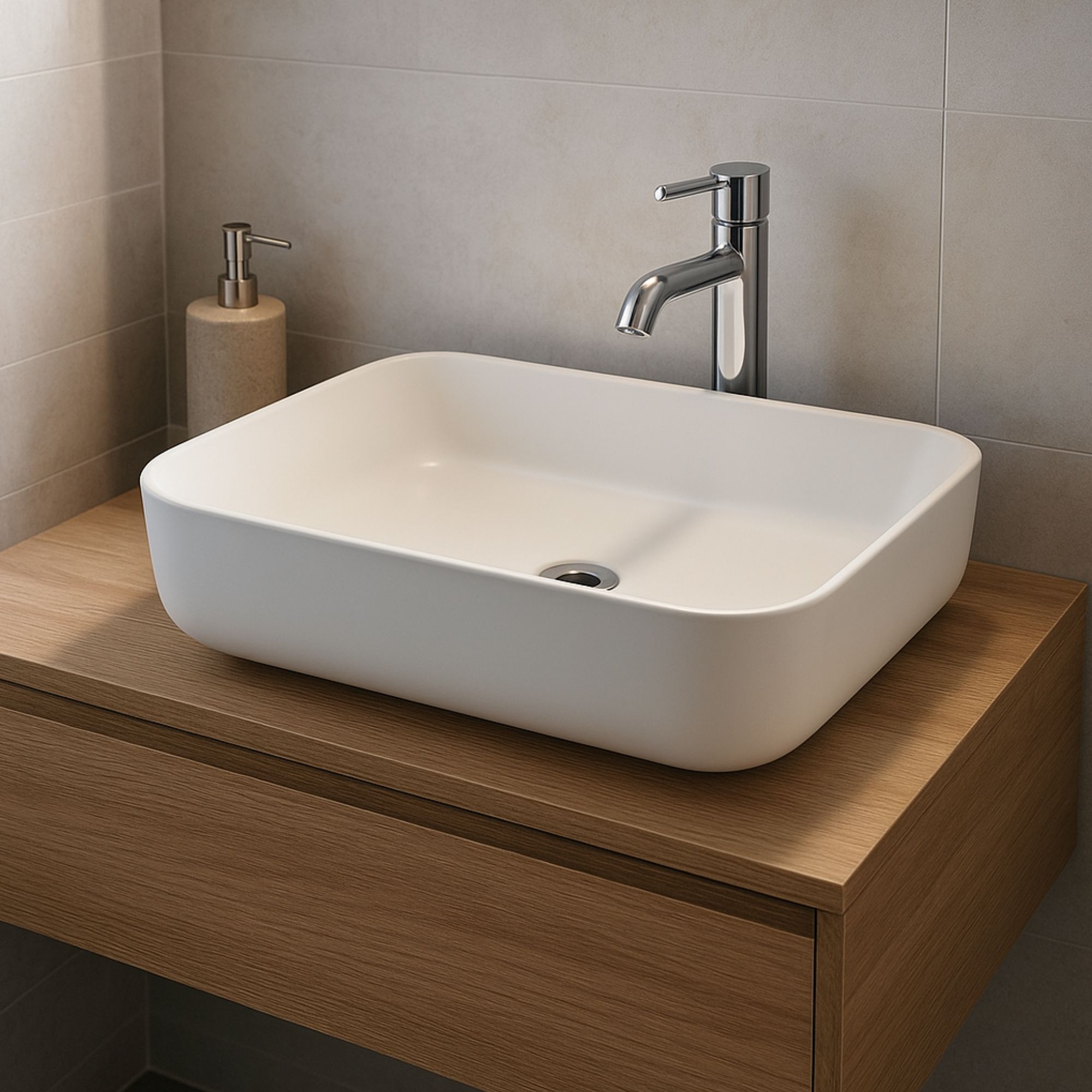 Lavabo da appoggio Mirmo bianco 50x38,5 cm - immagine 2