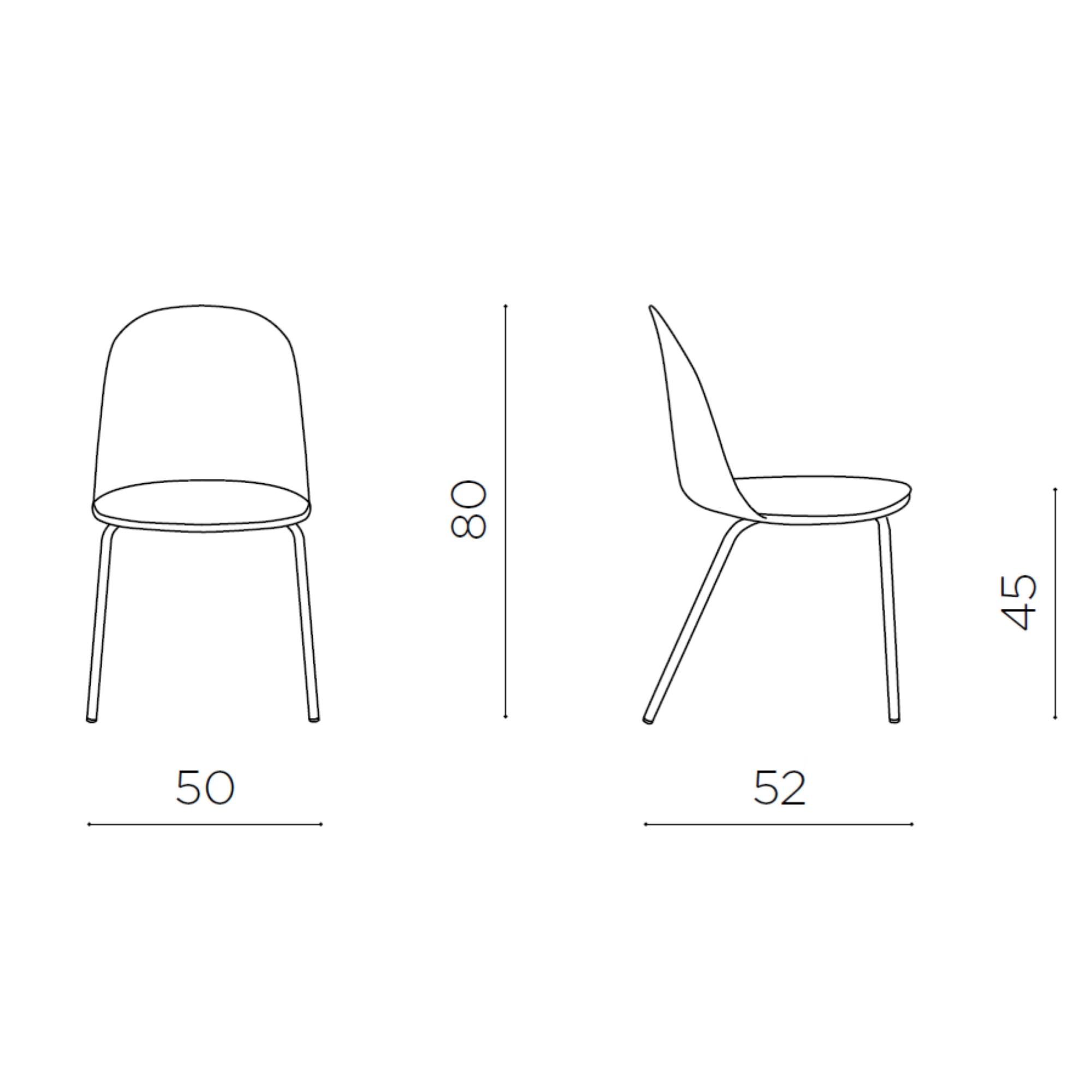 Sedia in polipropilene <span>Giallo LARA</span> - immagine 5