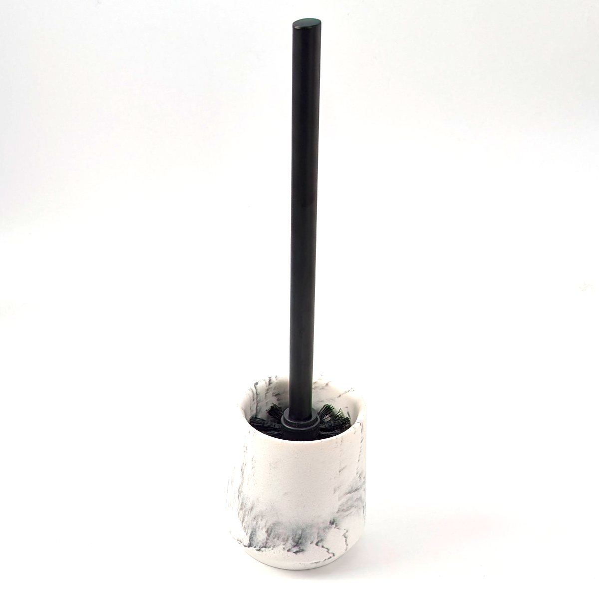 Set accessori bagno effetto marmo bianco - immagine 2