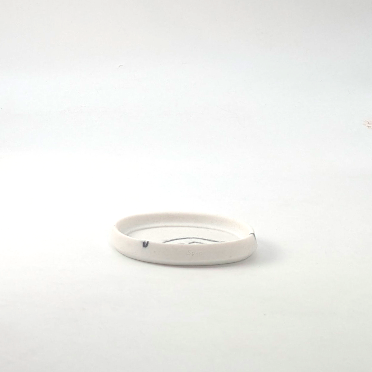 Set accessori bagno effetto marmo bianco - immagine 5