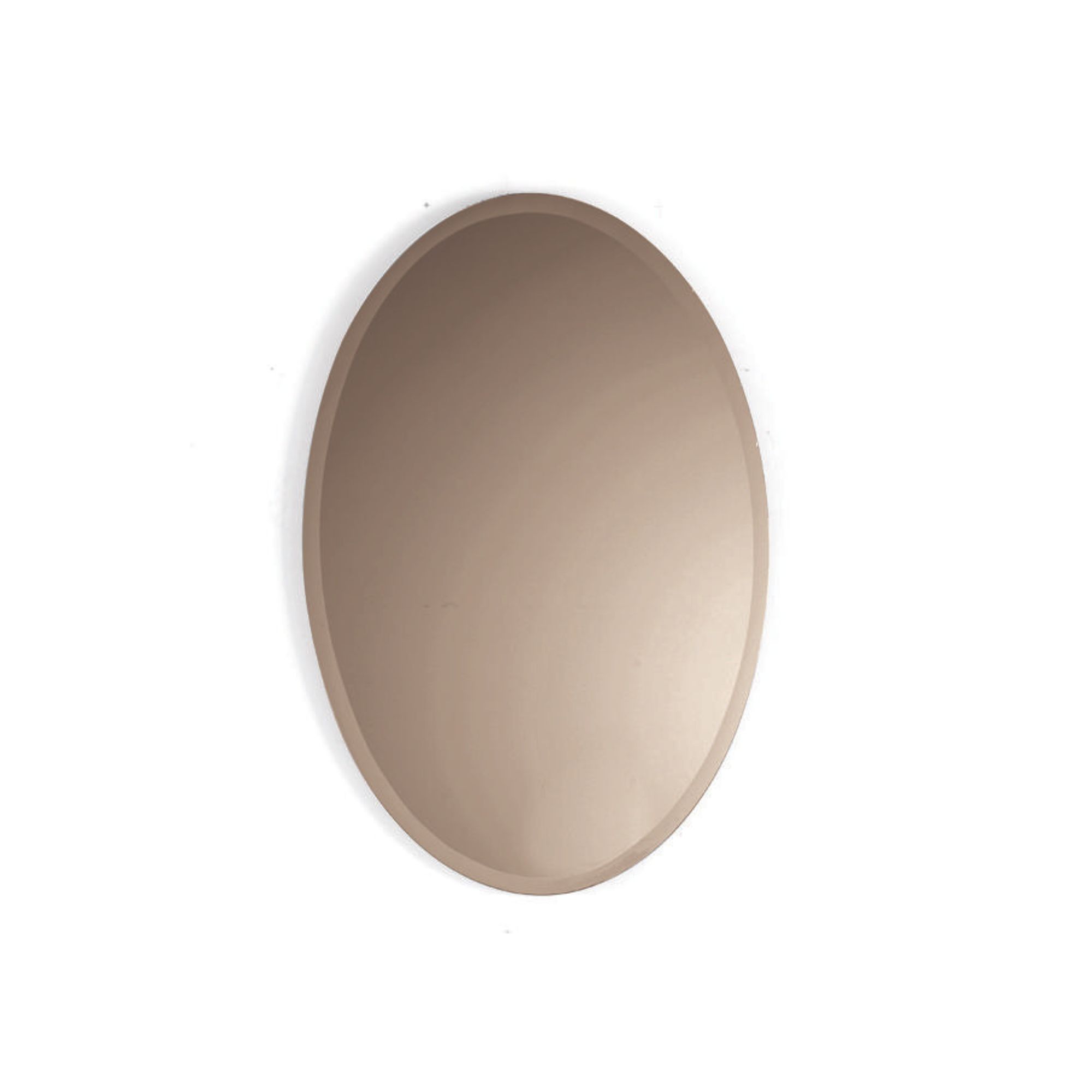 Specchio a parete ovale moderno 90x60 cm <span>Bronzo BJORN</span>