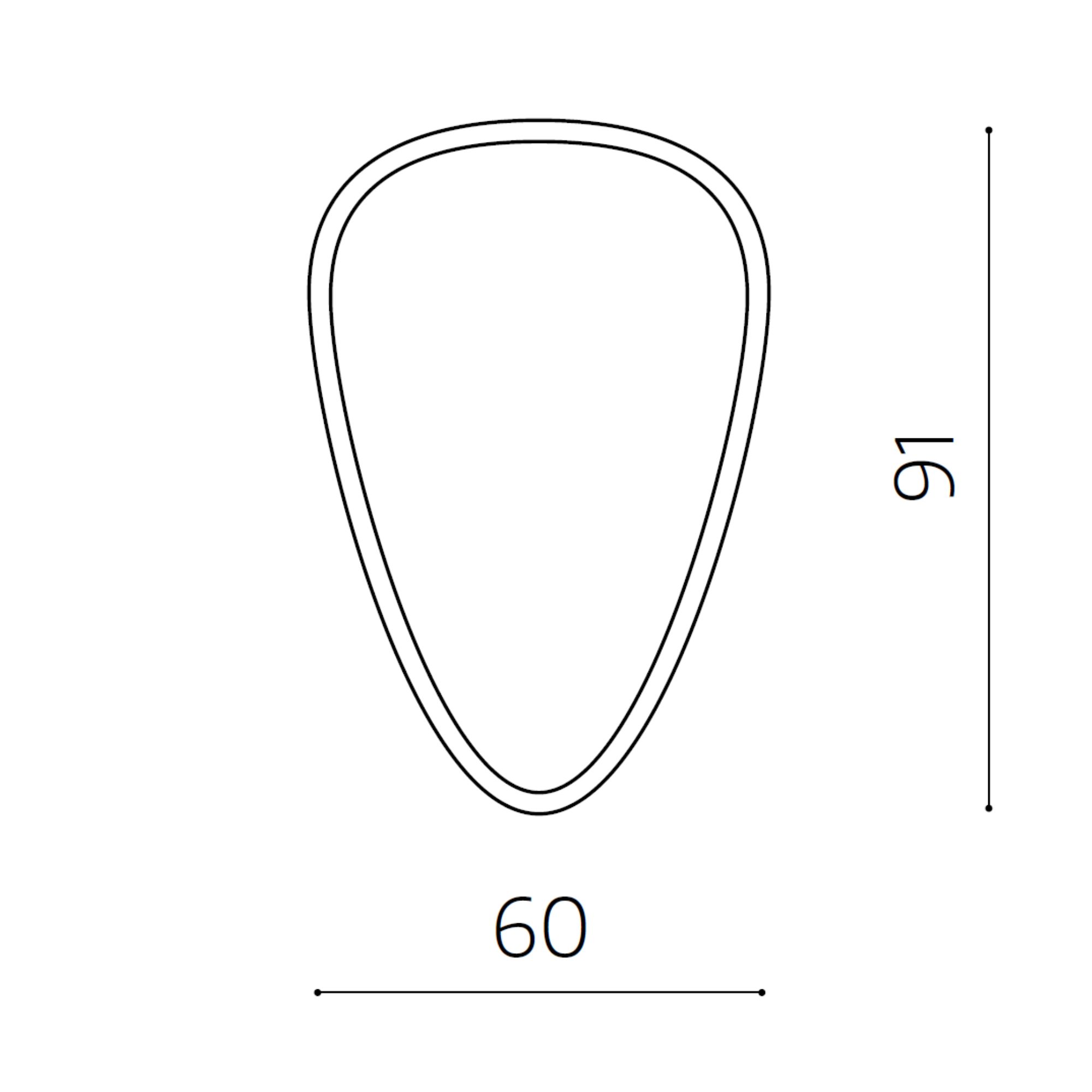 Specchio da parete moderno 90x60 cm <span>Bronzo LEIF</span> - immagine 4