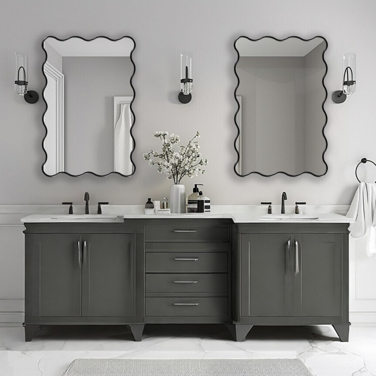 Specchio decorativo 90 x 60 cm Flower - immagine 3